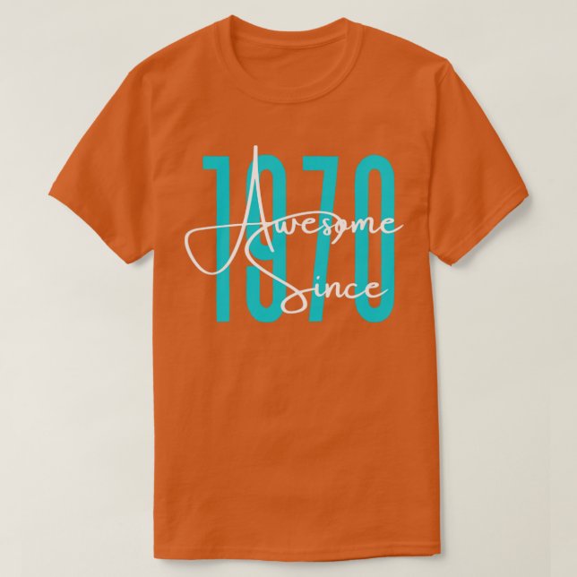 Född 1970 t shirt (Design framsida)