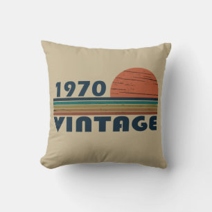 Född 1970 vintage födelsedagspresent kudde