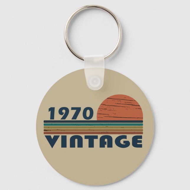 Född 1970 vintage nyckelring (Framsida)