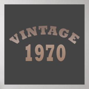 Född 1970 vintage poster