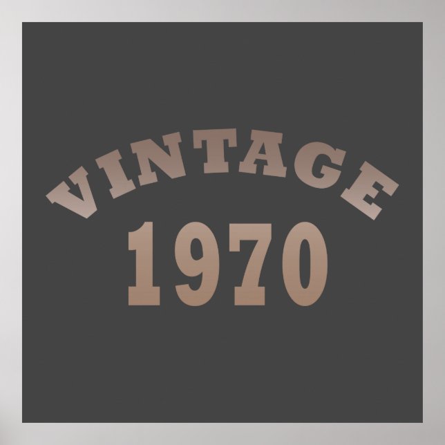 Född 1970 vintage poster (Framsidan)