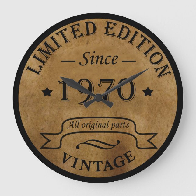 Född 1970 vintage stor klocka (Framsida)