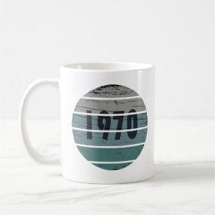 Född 1970 vintages födelsedagspresent kaffemugg