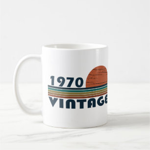 Född 1970 vintages födelsedagspresent kaffemugg