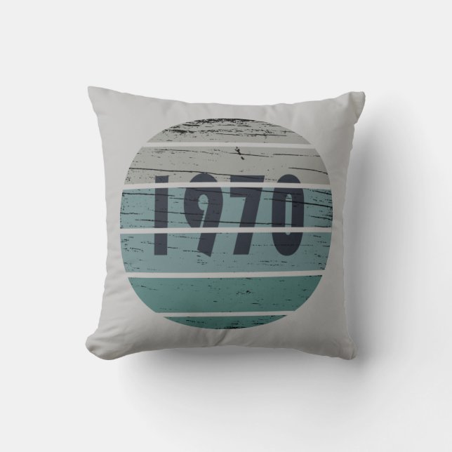 Född 1970 vintages födelsedagspresent kudde (Framsida)
