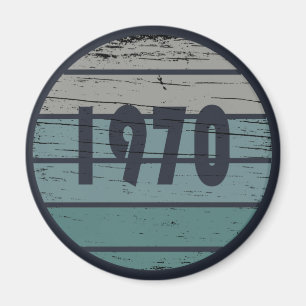 Född 1970 vintages födelsedagspresent magnet