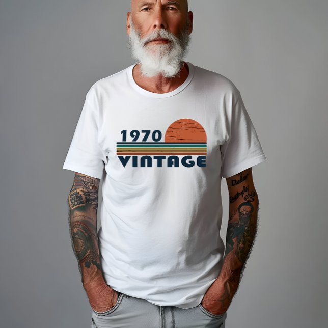 Född 1970 vintages födelsedagspresent t shirt (Skapare uppladdad)