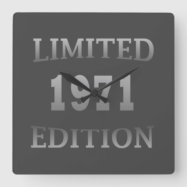 Född 1971 53:e årsdagen fyrkantig klocka (Framsida)