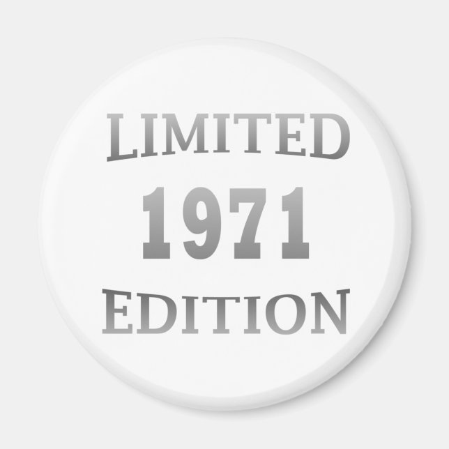 Född 1971 53:e årsdagen magnet (Framsidan)