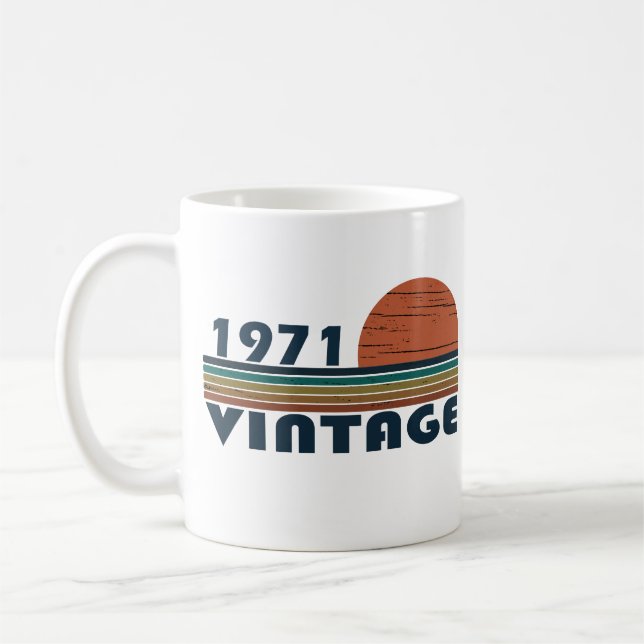 Född 1971 födelsedagspresent kaffemugg (Vänster)