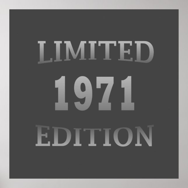 Född 1971 i begränsad födelsedag poster (Framsidan)