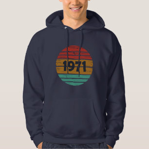 Född 1971 vintagens födelsedagspresent hoodie