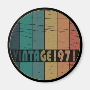 Född 1971 vintagens födelsedagspresent magnet