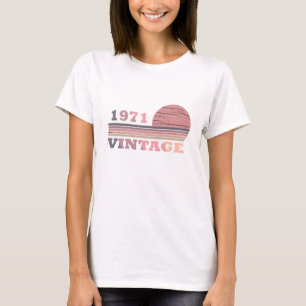 född 1971 vintagens födelsedagspresent t shirt