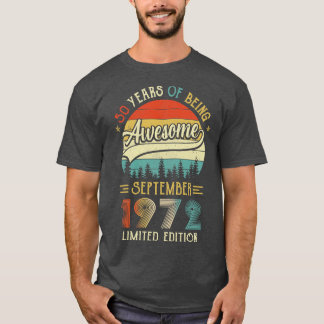 Född 1972 50:e födelsedagen 1972 50 t shirt