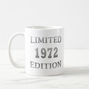 född 1972, begränsad födelsedag kaffemugg