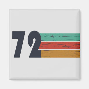 född 1972, födelsedagspresent på vintagen magnet