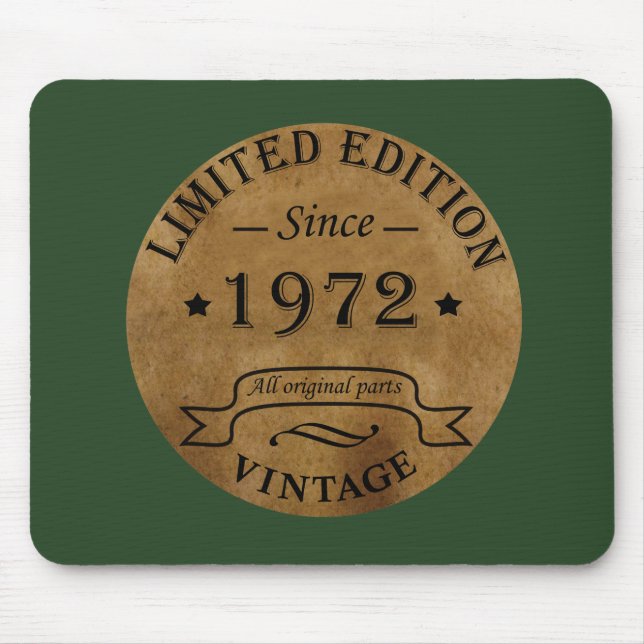 född 1972 på vintagen musmatta (Framsidan)