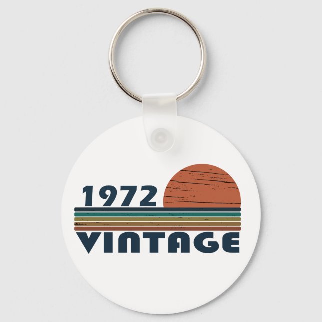 född 1972 på vintagen nyckelring (Framsida)