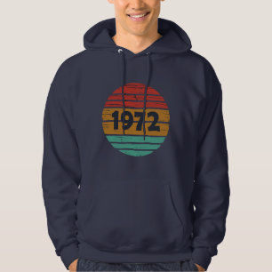 Född 1972 vintagens födelsedagspresent hoodie