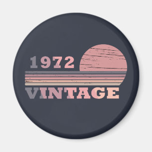 Född 1972 vintagens födelsedagspresent magnet