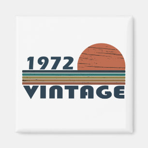 Född 1972 vintagens födelsedagspresent magnet
