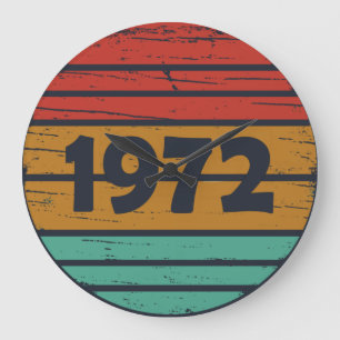 Född 1972 vintagens födelsedagspresent stor klocka