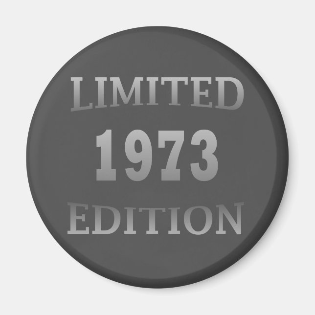 Född 1973, begränsad utgåva magnet (Framsidan)