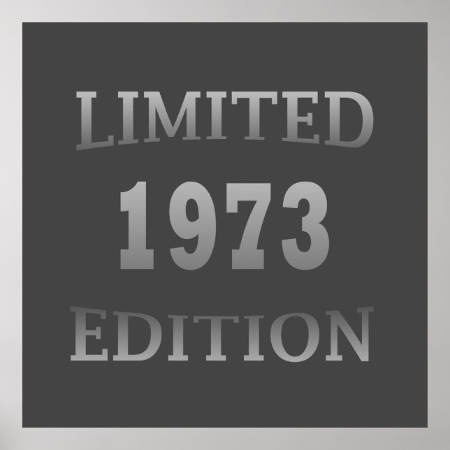 född 1973, begränsad utgåva med femtioårsjubileum poster (Framsidan)