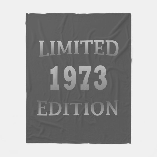 Född 1973 födelsedag fleecefilt (Framsidan)