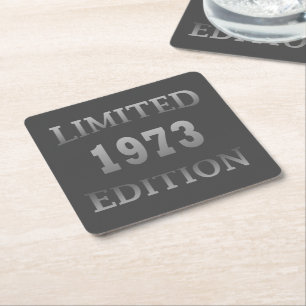 född 1973, födelsedagspresent underlägg papper kvadrat