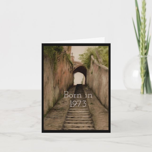 Född 1973 roligt kort (Framsida)