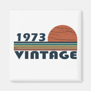 född 1973 vintage 50 år magnet