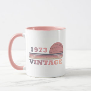 Född 1973 vintage födelsedagspresent mugg