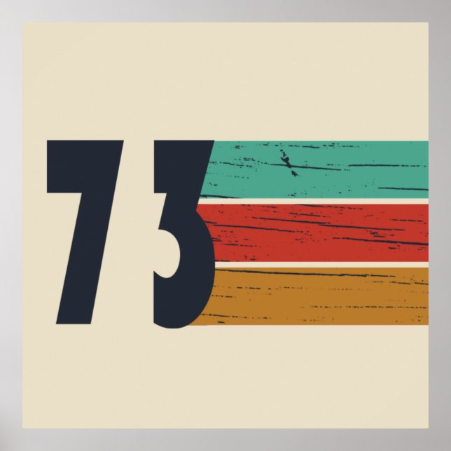 Född 1973 vintagens födelsedagspresent poster (Framsidan)