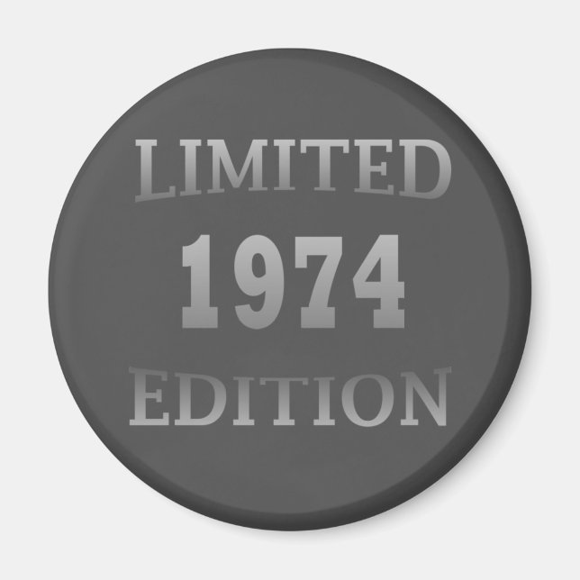 Född 1974 födelsedagsfest magnet (Framsidan)