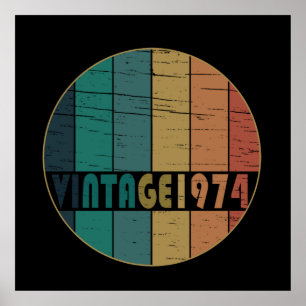 Född 1974 i klassisk retro poster