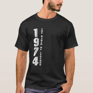 Född 1974 The Birth Of Legends årsjubileum T Shirt