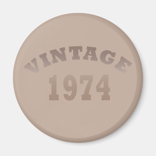 Född 1974 vintage 49 år magnet (Framsidan)