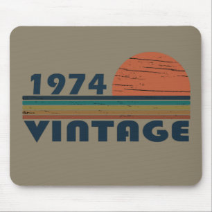 Född 1974 vintagens födelsedagspresent musmatta