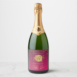 Född 1975, 50:e födelsedagsfesten rosa vin