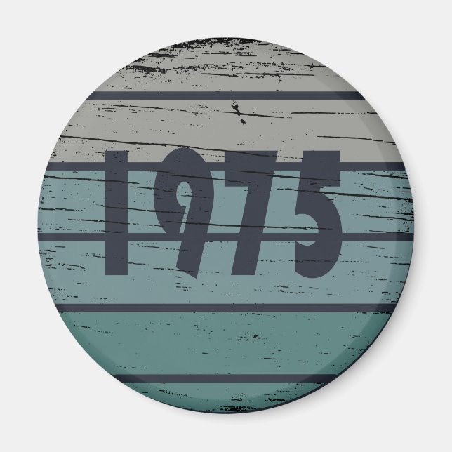 Född 1975 års födelsedagsfest magnet (Framsidan)