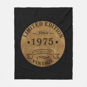 Född 1975 års födelsedagspresent fleecefilt