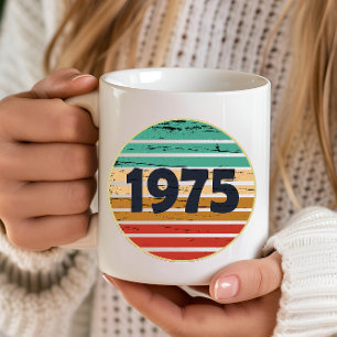 Född 1975 års födelsedagspresent kaffemugg
