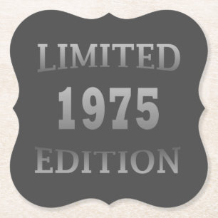 Född 1975 födelsedagsfest underlägg papper