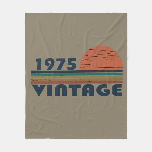 Född 1975 födelsedagspresent fleecefilt (Framsidan)