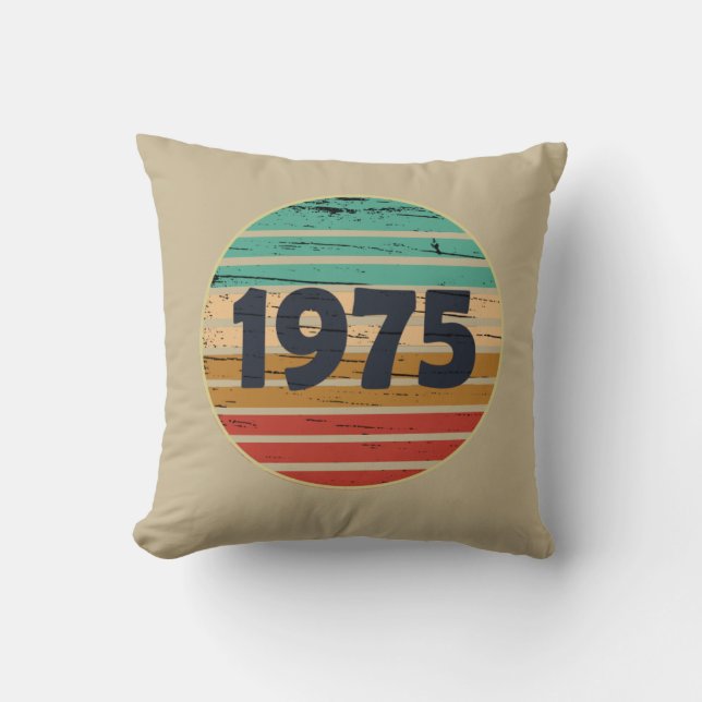 Född 1975 födelsedagspresent kudde (Framsida)
