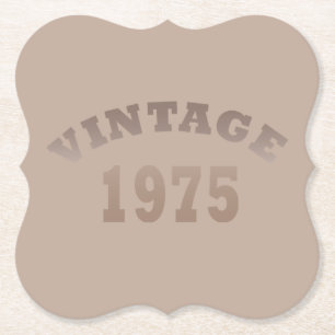 född 1975, vintage 50:e födelsedagsfesten underlägg papper