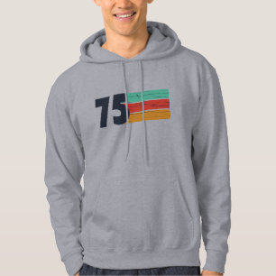 Född 1975 vintage 50 födelsedagspresent hoodie