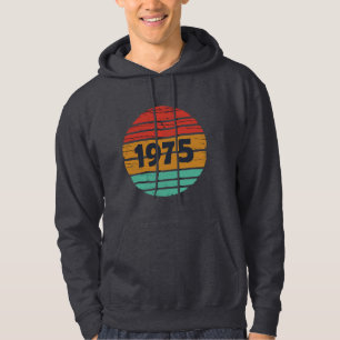 Född 1975 vintage 50 födelsedagspresent hoodie